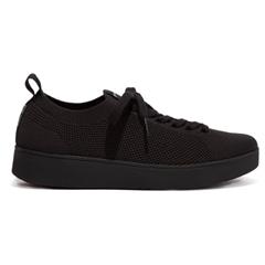 FIT FLOP RALLY ALL BLACK KNIT SNEAKER 