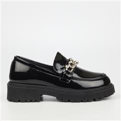 ROCK&CO BLACK CHAINZ LOAFER
