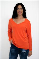 MADE IN ITALY  ORANGE KNITTED TOP