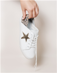 JULZ WHITE LEOPARD NICKI SNEAKER