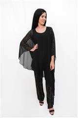 ROSELLA BLACK DIAMANTE JUMPSUIT