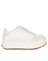 UGG WHITE MARIN LACE LOGO SNEAKER