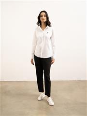 POLO WHITE CLASSIC CONCEALED FRONT SHIRT