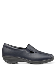 HOTTER  NAVY LEATHER CALYPSOII  SHOE