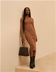 POLO CAMEL BODYCON DRESS
