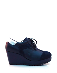 FROGGIE NAVY WEDGE SNEAKER