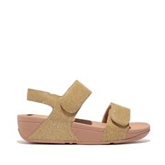 FIT FLOP PLATINO LULU ADJUSTABLE SHIMMERLUX SANDAL