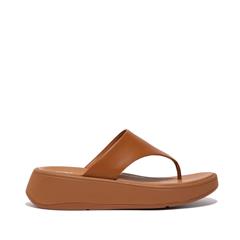 FIT FLOP TAN F-MODE PLATFORM SANDALS