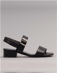 FROGGIE BLACK BLOCK HEEL SLINGBACK SANDAL 