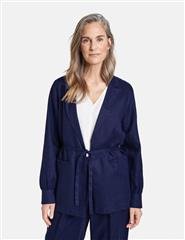 GERRY WEBER JACKET BLUEBERRY LINEN WAISTBAND BLAZER