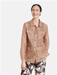 GERRY WEBER CARAMEL SEMI SHEER JACKET