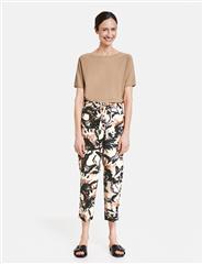 GERRY WEBER MULTICOLOUR PATTERNED 7/8 LENGTH TROUSERS