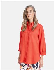 GERRY WEBER TANGERINE LINEN BLOUSE