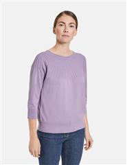 GERRY WEBER LAVENDER KNIT PATTERN JUMPER