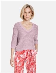 GERRY WEBER PINK 3/4 SLEEVE JUMPER 