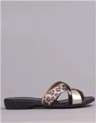 FROGGIE LEOPARD ICE CROSSOVER MULE SANDAL