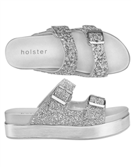 HOLSTER SILVER KAMILA FLATFORM SANDAL