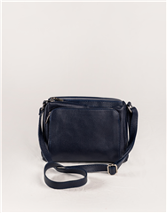 ITALIAN NAVY LEATHER CROSSBODY BAG