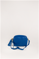  ITALIAN LEATHER BLUE SMALL SLING BAG