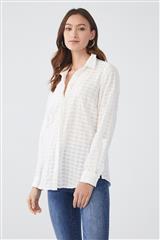 FDJ WHITE CLASSIC COLLAR SHIRT 