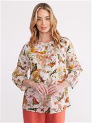 YARRA TRAIL VINTAGE BIRDS TOP