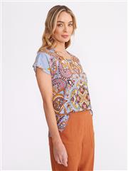 YARRA TRAIL SCARF PRINT TOP
