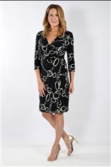 FRANK LYMAN BLACK WHITE DRESS