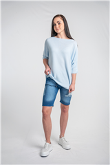 MADE IN ITALY BLUE KNIT TOP 