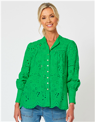 GORDON SMITH EMERALD LIMANI BRODERIE SHIRT