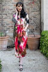 MASTIK PINK MULTICOLOUR DUAL PRINT DRESS