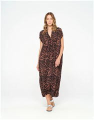 ONESEASON LEOPARD BODRUM FLO DRESS 