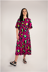 ROSELLA PINK MULTI LONG DRESS 