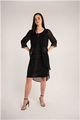 ROSELLA BLACK SHORT DRESS 