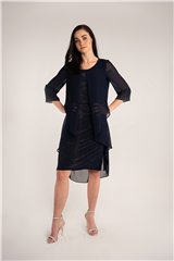 ROSELLA NAVY SHORT DRESS 