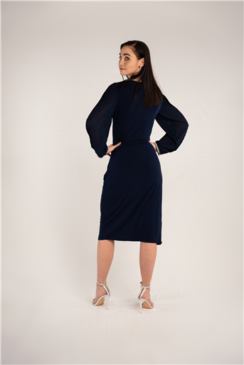 JOLIE NAVY CELINE DRESS | Rosella - Style inspired by elegance