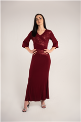 JOLIE MAROON BELLA DRESS