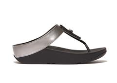 FIT FLOP PEWTER FINO RESIN-LOCK SANDAL