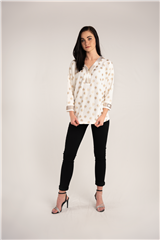 ROSELLA WHITE GOLD DOTTED TOP