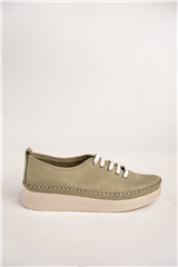 LONDON & LONDON SAGE LEATHER STITCHED SNEAKER