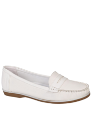 SOFT STYLE WHITE JAMESE MOCASSIN LOAFER