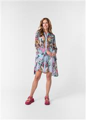 ICONIC BLUE PINK AMALFI DRESS 