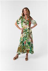 ICONIC GREEN JUNGLE MAXIINE DRESS 