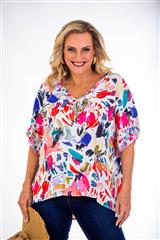 CALYPSO TUNIC WATER FLORA SHIRT