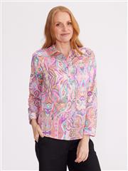 YARRA TRAIL MULTI ANGEL PAISLEY PRINTED SHIRT 