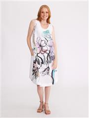 YARRA TRAIL MULTI SKETCH PRINTED DRESS