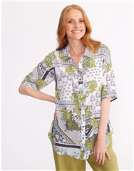 YARRA TRAIL MULTI SQUARES PRINTED SHIRT 