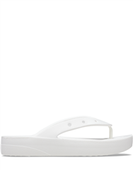 CROCS WHITE CLASSIC PLATFORM FLIP FLOP 