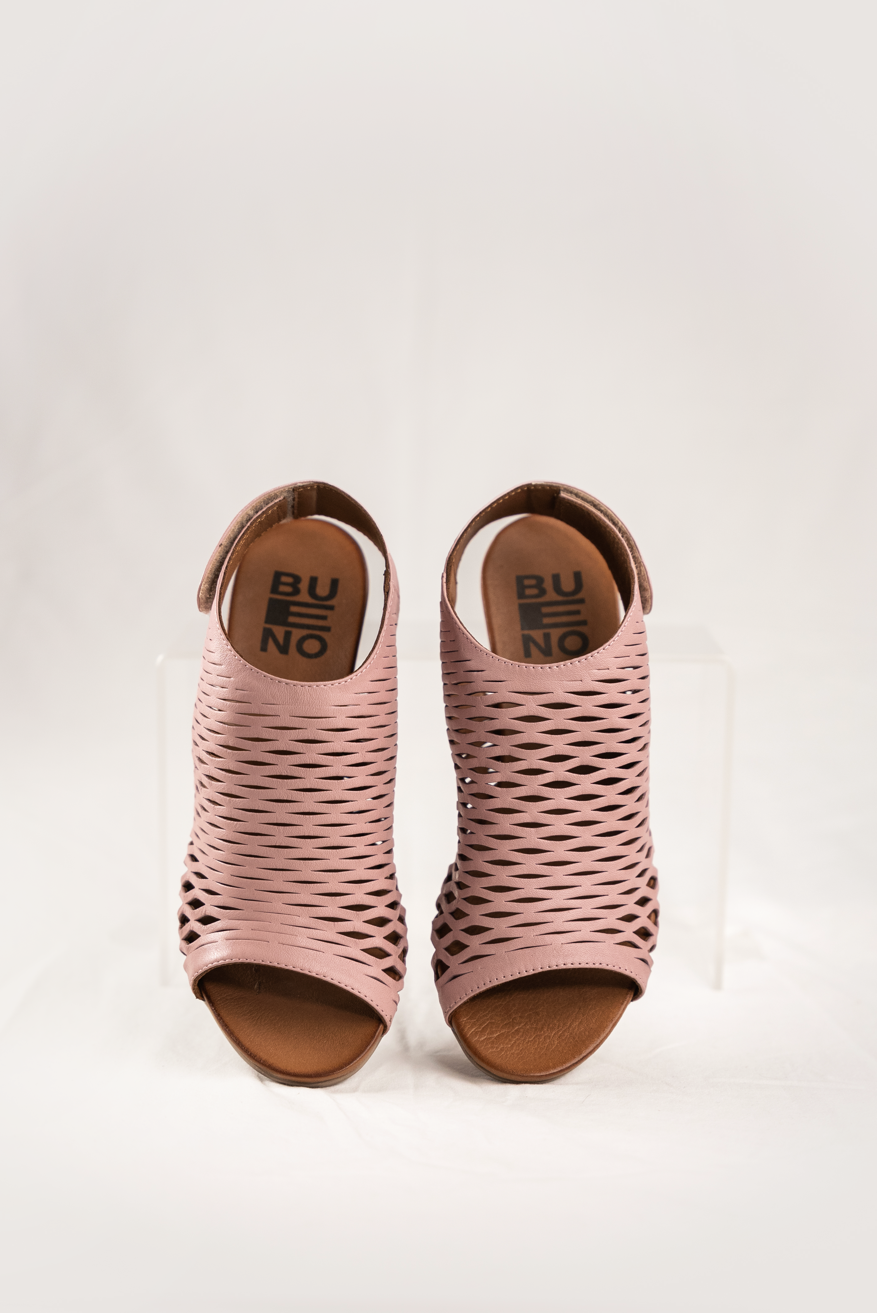 BUENO BLUSH OPEN TOE LOW HEEL SANDAL Rosella Style inspired by elegance