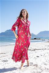 ICONIC PINK MULTI GIRAFFE BETTY DRESS 