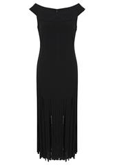 JOLIE BLACK LONG TASSLE DRESS